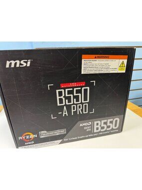 MSI B550M Pro-VDH WiFi AMD AM4 Motherboard PCIe 4.0 Ready NVMe SSD RAID Ryzen De